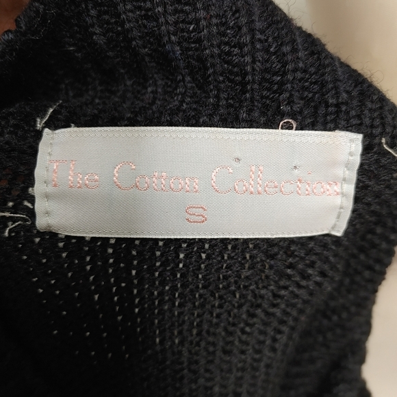 Vintage Embroidered Floral Mock Neck Wool Blend Sweater Size S - Picture 10 of 11